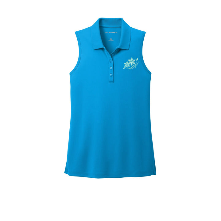 AREKANA Asanoha Breeze Women's Sleeveless Polo