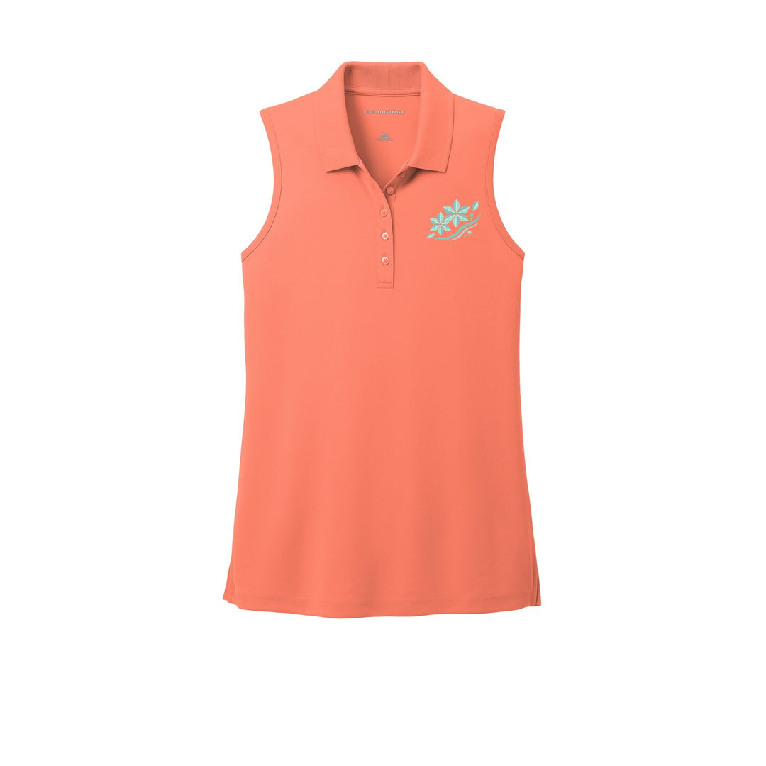 AREKANA Asanoha Breeze Women's Sleeveless Polo