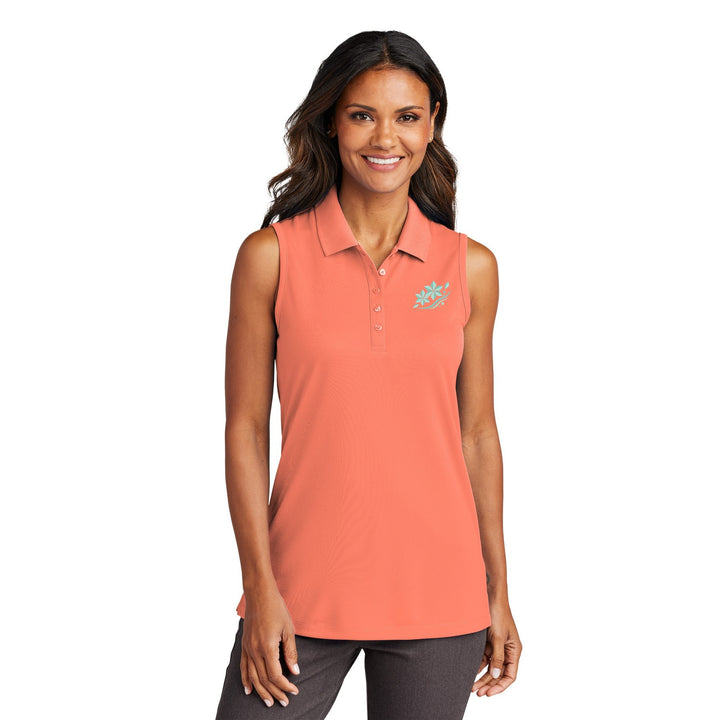 AREKANA Asanoha Breeze Women's Sleeveless Polo