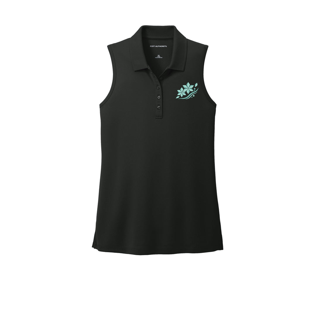 AREKANA Asanoha Breeze Women's Sleeveless Polo
