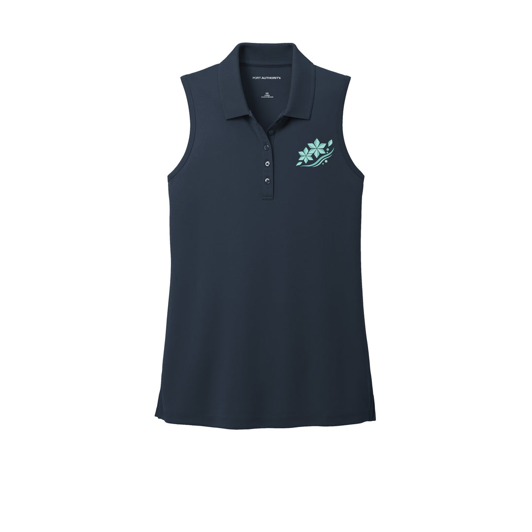 AREKANA Asanoha Breeze Women's Sleeveless Polo