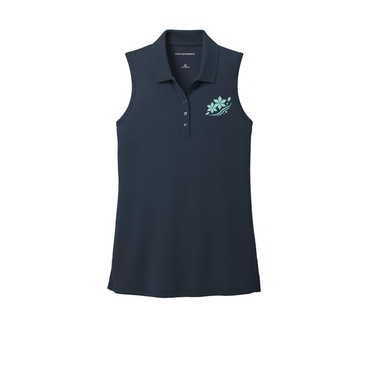 AREKANA Asanoha Breeze Women's Sleeveless Polo