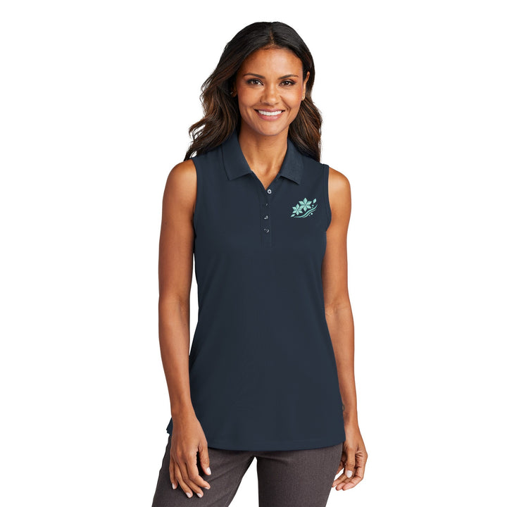 AREKANA Asanoha Breeze Women's Sleeveless Polo
