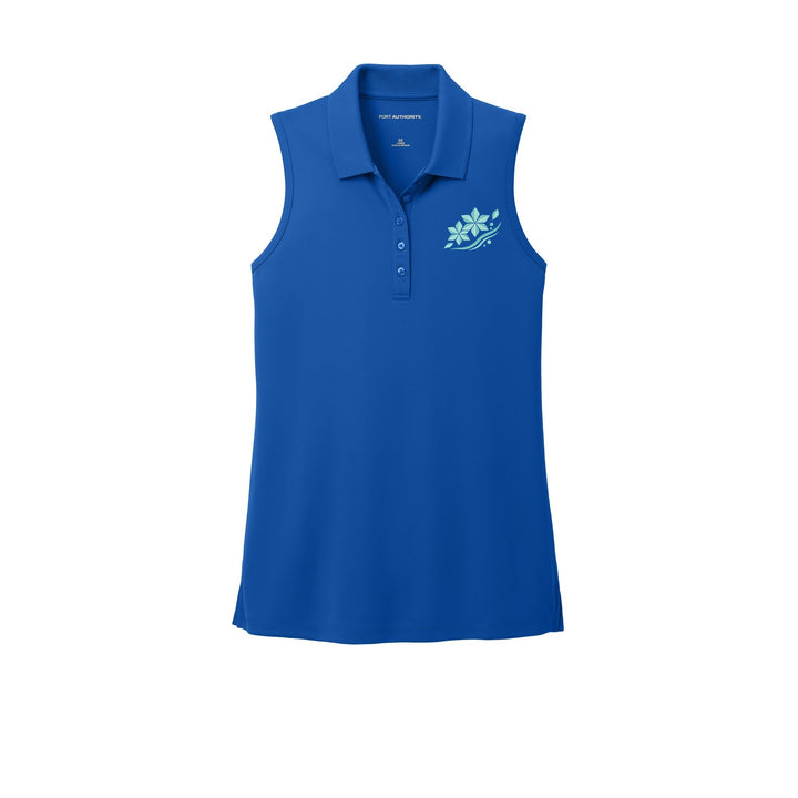 AREKANA Asanoha Breeze Women's Sleeveless Polo